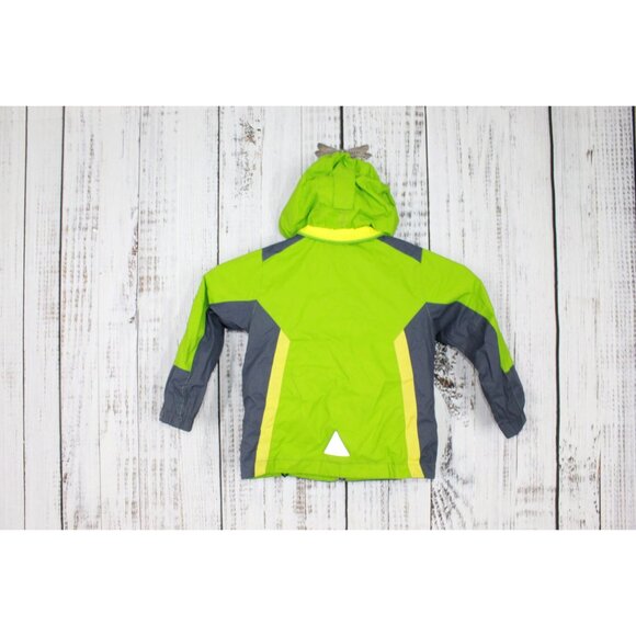 LL Bean Boys Green 3in1 Jacket Water Resistant Coat Green Shell Only Size S 4 - Picture 7 of 10